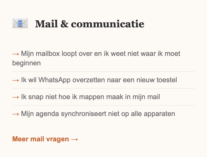 Mail en communicatie