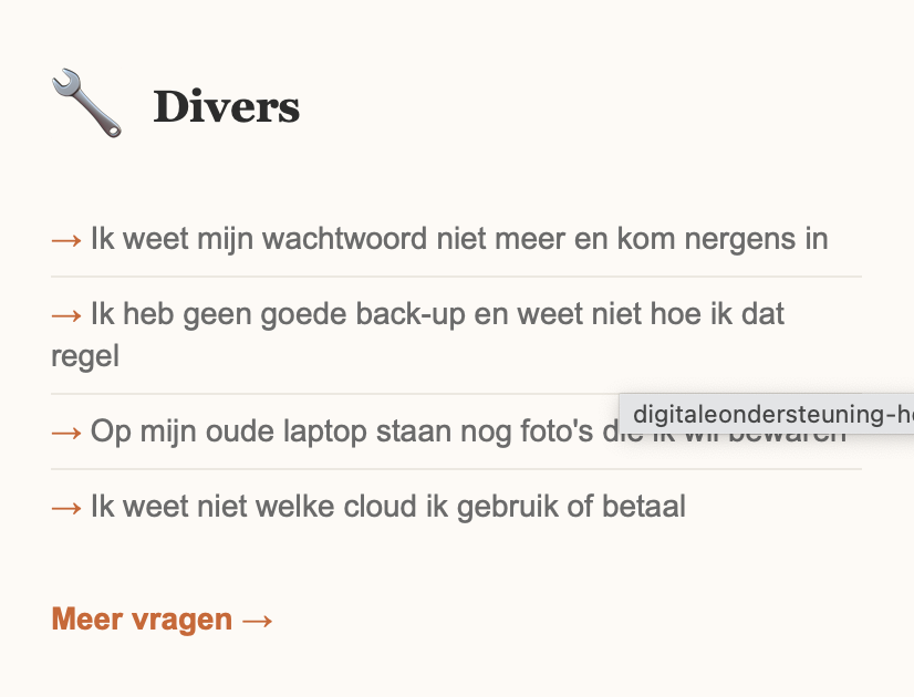 Diverse vragen