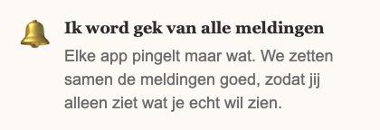 last van alle meldingen
